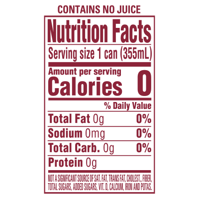 Arrowhead Sparkling Black Cherry Product detail 12oz can single nutrition facts