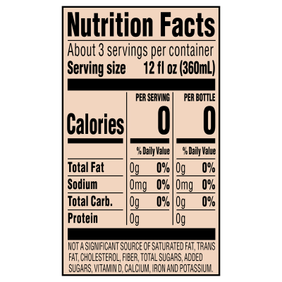 Arrowhead Sparkling Black Cherry Product detail 1L 12pk nutrition facts