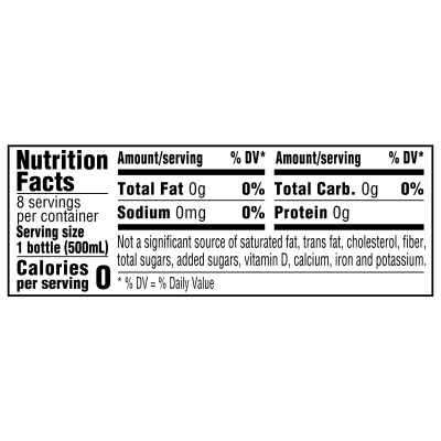 Arrowhead Sparkling Lemon Lime Product detail 500mL 8 pack nutrition facts