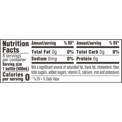 Arrowhead Sparkling Triple Berry Product detail 500mL 24 pack nutrition facts